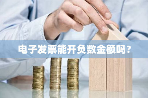 电子发票能开负数金额吗？