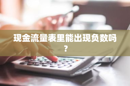 现金流量表里能出现负数吗？