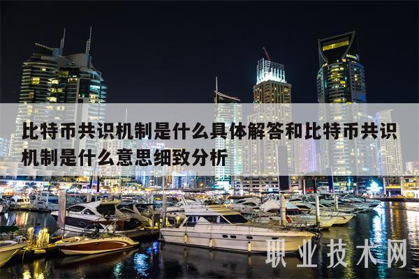 比特币共识机制是什么具体解答和比特币共识机制是什么意思细致分析