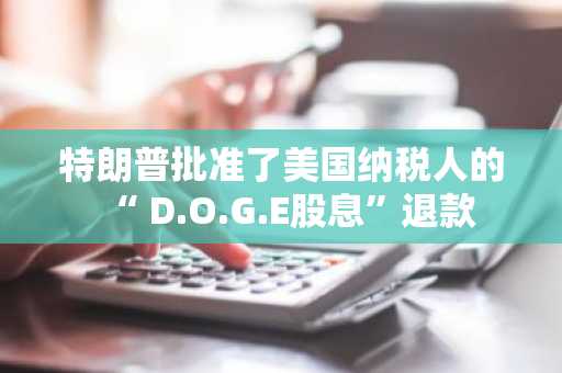 特朗普批准了美国纳税人的“ D.O.G.E股息”退款