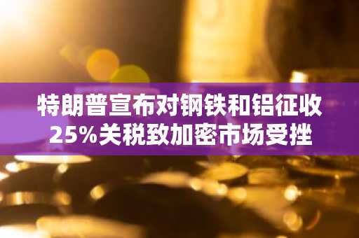 特朗普宣布对钢铁和铝征收25%关税致加密市场受挫