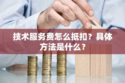 技术服务费怎么抵扣？具体方法是什么？