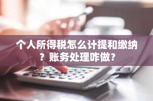 个人所得税怎么计提和缴纳？账务处理咋做？