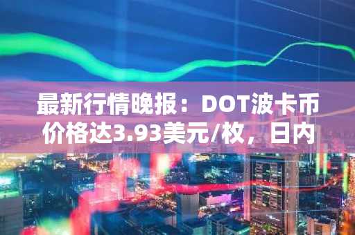 最新行情晚报：DOT波卡币价格达3.93美元/枚，日内跌幅-2.46%