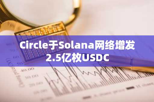 Circle于Solana网络增发2.5亿枚USDC