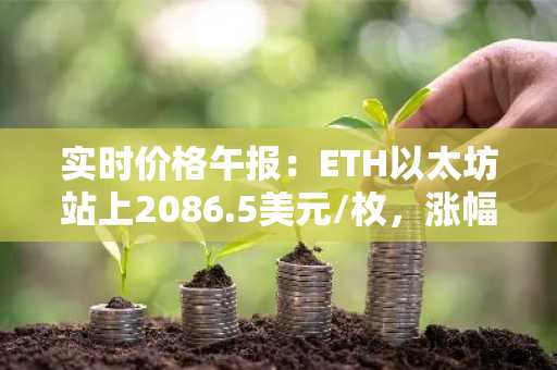 实时价格午报：ETH以太坊站上2086.5美元/枚，涨幅达1.00%