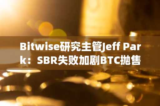 Bitwise研究主管Jeff Park：SBR失败加剧BTC抛售，但流动性复苏或助推反弹