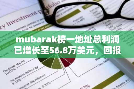 mubarak榜一地址总利润已增长至56.8万美元，回报率493倍