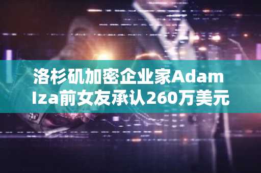 洛杉矶加密企业家Adam Iza前女友承认260万美元税务欺诈罪名