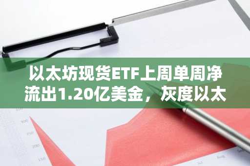 以太坊现货ETF上周单周净流出1.20亿美金，灰度以太坊迷你信托ETH净流入846万美元居首