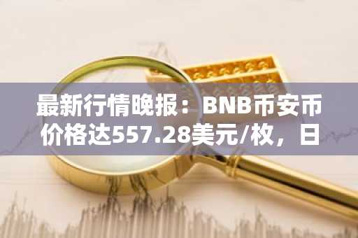 最新行情晚报：BNB币安币价格达557.28美元/枚，日内涨幅1.00%