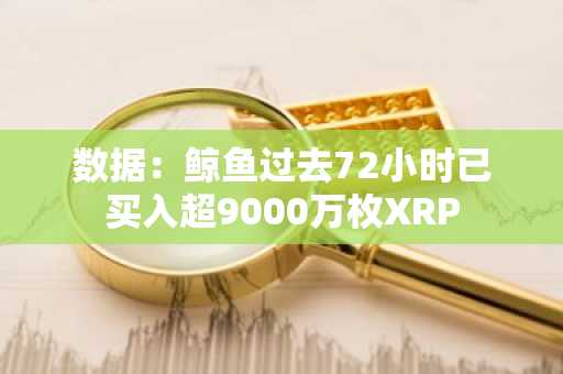 数据：鲸鱼过去72小时已买入超9000万枚XRP