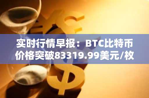 实时行情早报：BTC比特币价格突破83319.99美元/枚，日内涨1.00%