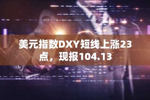 美元指数DXY短线上涨23点，现报104.13