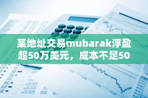 某地址交易mubarak浮盈超50万美元，成本不足5000美元