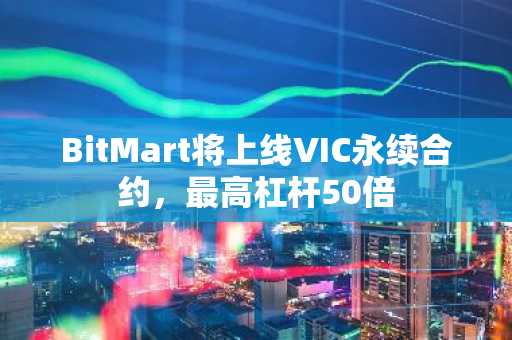 BitMart将上线VIC永续合约，最高杠杆50倍