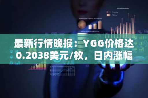 最新行情晚报：YGG价格达0.2038美元/枚，日内涨幅3.50%