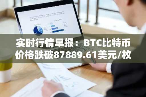 实时行情早报：BTC比特币价格跌破87889.61美元/枚，日内跌-1.00%