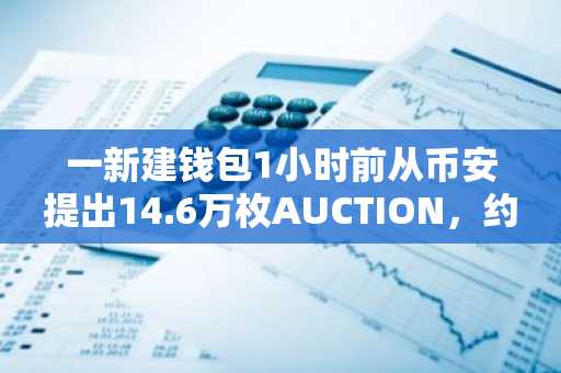 一新建钱包1小时前从币安提出14.6万枚AUCTION，约合371万美元