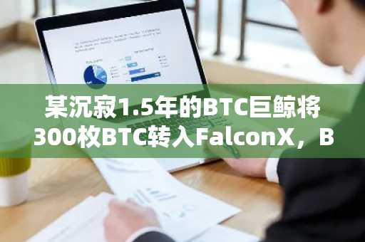 某沉寂1.5年的BTC巨鲸将300枚BTC转入FalconX，BTC成本价为26353美元