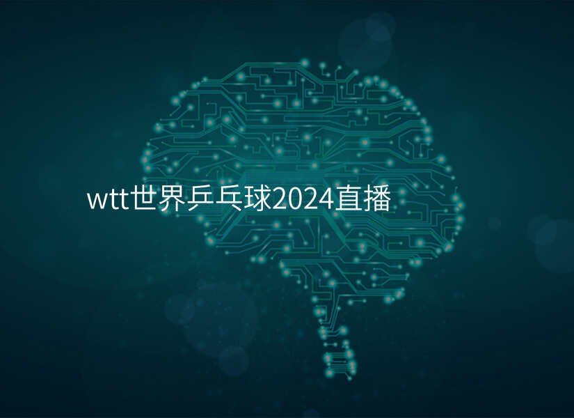 wtt世界乒乓球2024直播