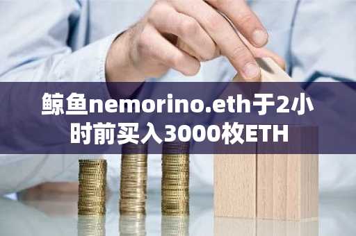 鲸鱼nemorino.eth于2小时前买入3000枚ETH