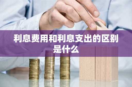 利息费用和利息支出的区别是什么