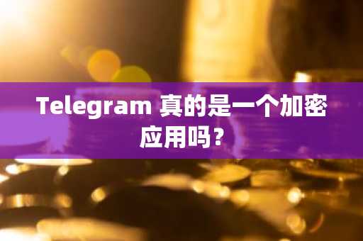 Telegram 真的是一个加密应用吗？