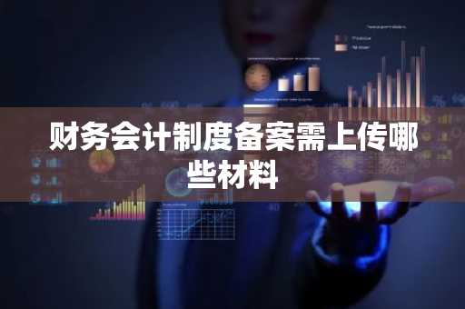 财务会计制度备案需上传哪些材料