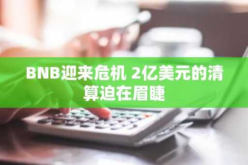 BNB迎来危机 2亿美元的清算迫在眉睫