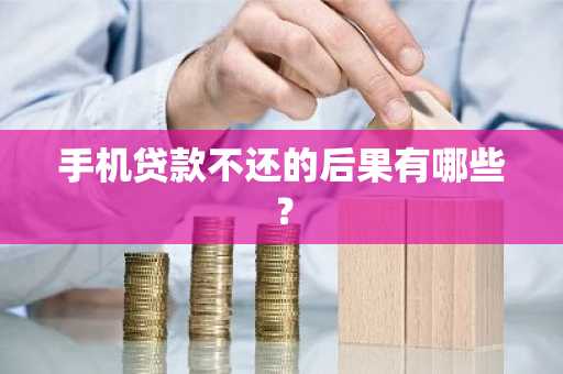 手机贷款不还的后果有哪些？