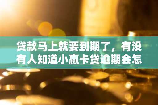 贷款马上就要到期了，有没有人知道小赢卡贷逾期会怎样？