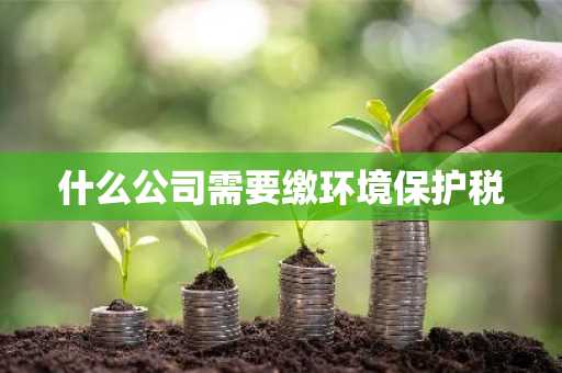 什么公司需要缴环境保护税