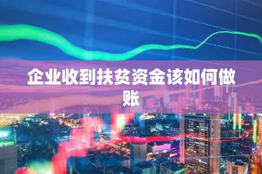 企业收到扶贫资金该如何做账