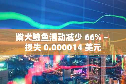 柴犬鲸鱼活动减少 66% – 损失 0.000014 美元