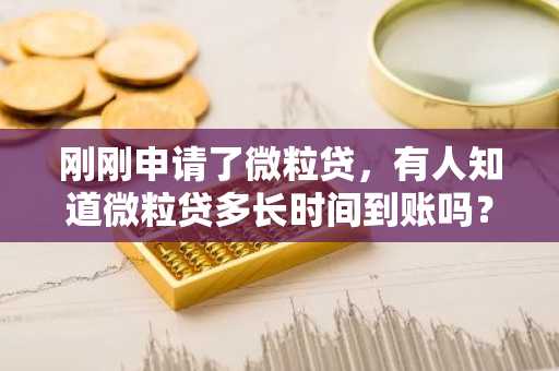 刚刚申请了微粒贷，有人知道微粒贷多长时间到账吗？