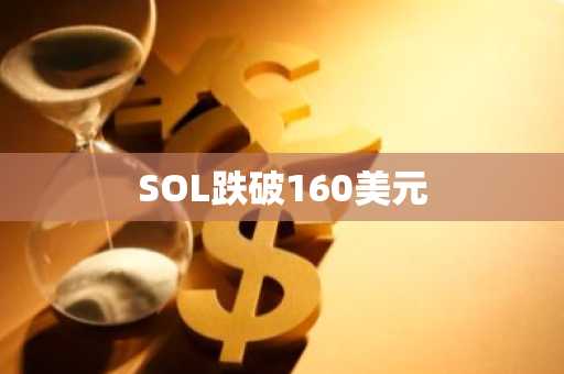SOL跌破160美元