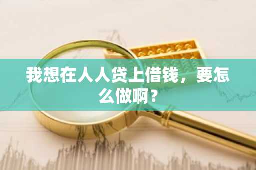 我想在人人贷上借钱，要怎么做啊？