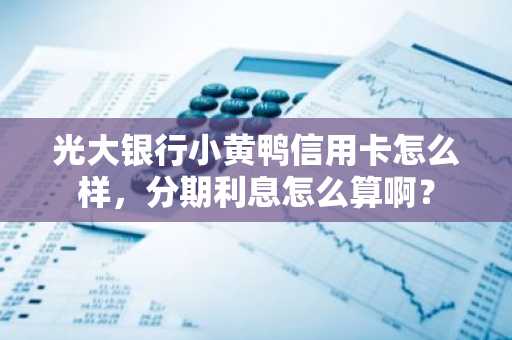 光大银行小黄鸭信用卡怎么样，分期利息怎么算啊？