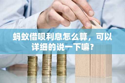 蚂蚁借呗利息怎么算，可以详细的说一下嘛？