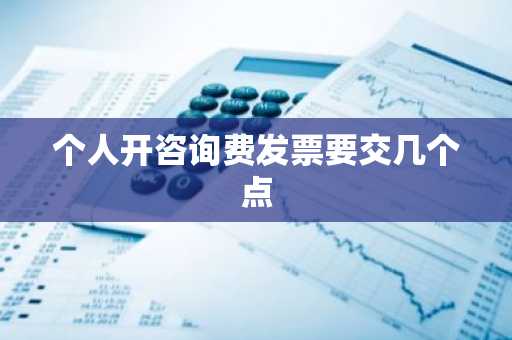 个人开咨询费发票要交几个点