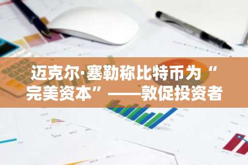迈克尔·塞勒称比特币为“完美资本”——敦促投资者抛售债券和房地产