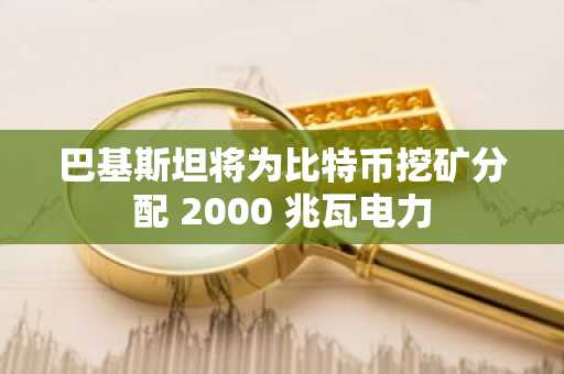 巴基斯坦将为比特币挖矿分配 2000 兆瓦电力