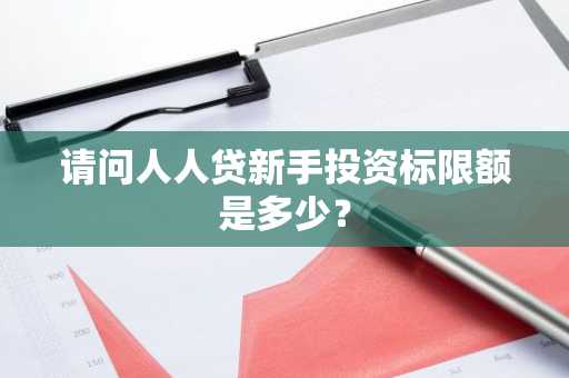 请问人人贷新手投资标限额是多少？