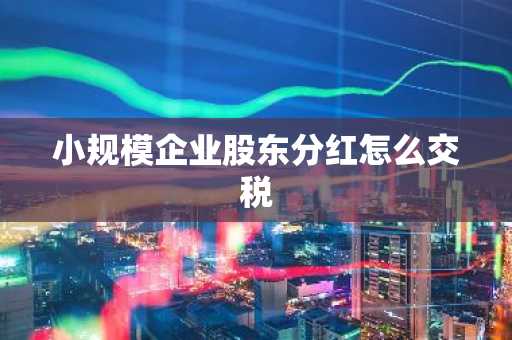 小规模企业股东分红怎么交税