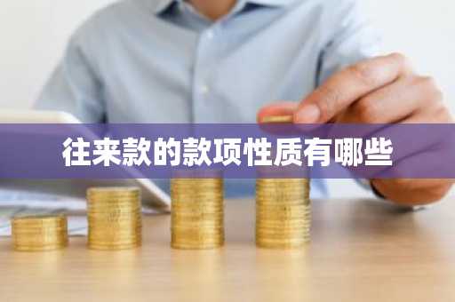 往来款的款项性质有哪些