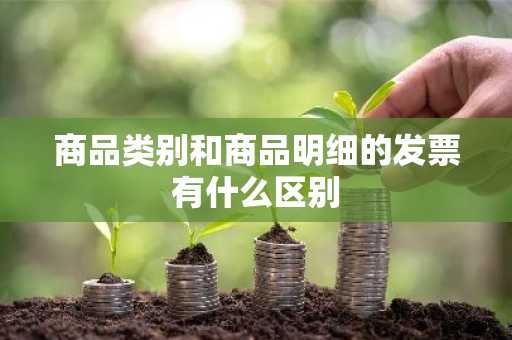 商品类别和商品明细的发票有什么区别