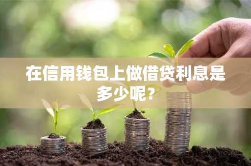 在信用钱包上做借贷利息是多少呢？