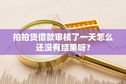 拍拍贷借款审核了一天怎么还没有结果呀？