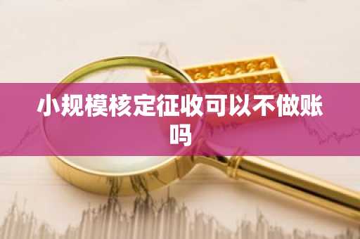 小规模核定征收可以不做账吗